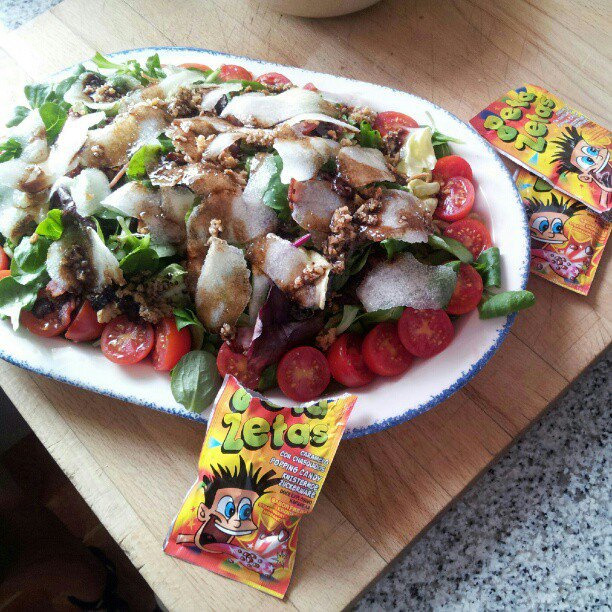 Ensalada con vinagreta de Peta Zetas