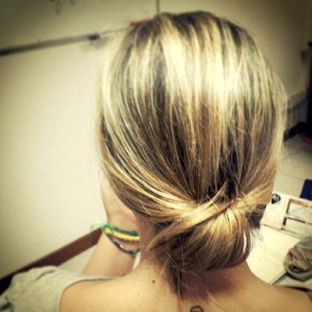 Un recogido bajo para todos los días