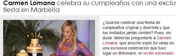 carmen lomana cumpleaños hola edad
