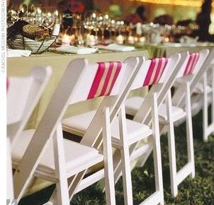 decoracion sillas lazos raso rosa boda