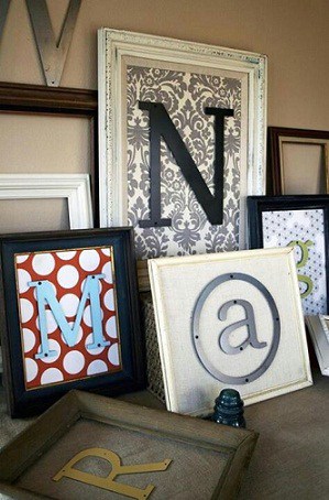 cuadros con letras para decorar boda