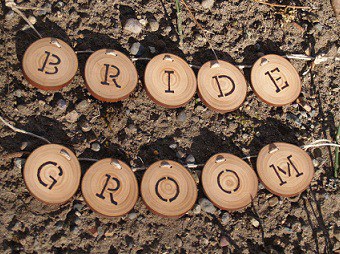 decoracion boda rustica letras
