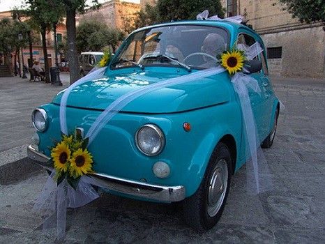 el coche para la boda hippie