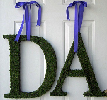 letras boda decoracion verde