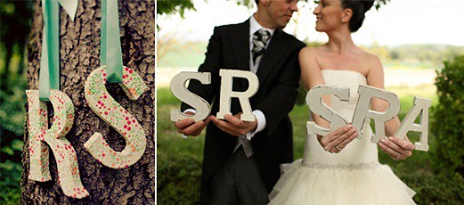letras boda sr y sra novios