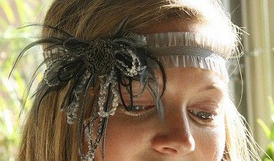 tocado banda boda novia