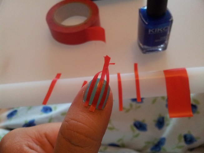 tutorial uñas con lineas
