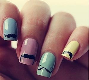 uñas movember bigote moustache