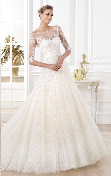 vestido-novia-mangas-pronovias-lavens
