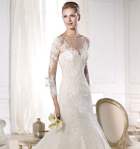 Vestidos de novia de manga larga, ¿qué te parecen?