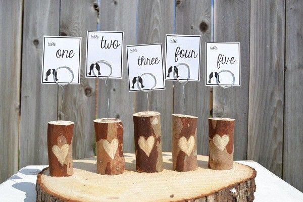 Numeración de las mesas de la boda: Ideas originales baratas