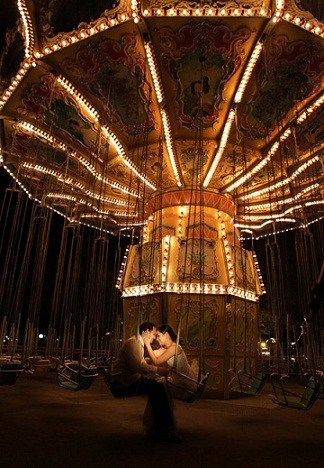 boda novios parque atracciones feria