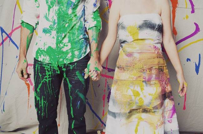 post boda botes pintura novios color by katiepritchardphoto