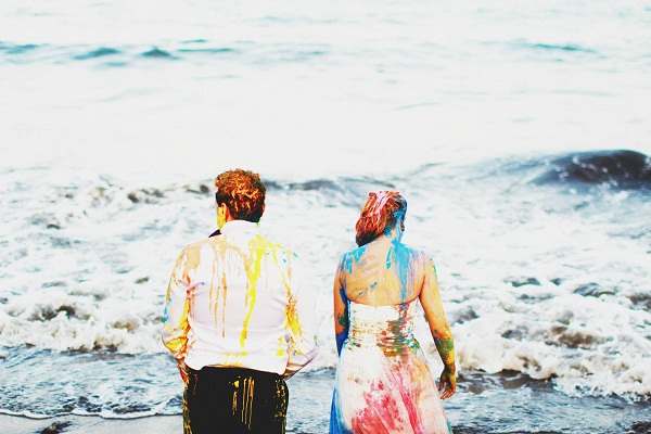 post boda pintura novios color by arauna franco