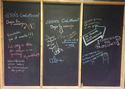 evento bayer conlamujer barcelona pizarras