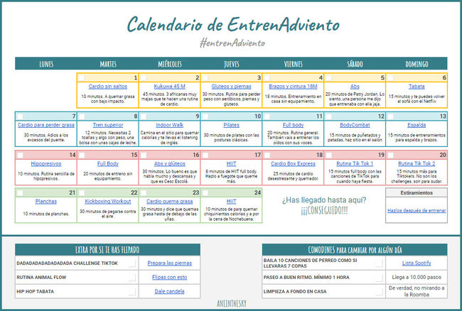 Calendario de EntrenAdviento